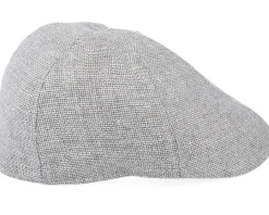 Discount Stetson Texas Virgin Wool/Linen Grey Flat Cap -