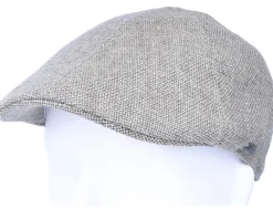 Discount Stetson Texas Virgin Wool/Linen Grey Flat Cap -