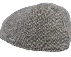 Flat Caps-Stetson Texas Wool Sand/Black Flat Cap -
