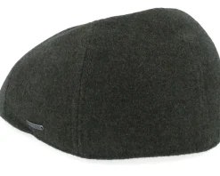 Flat Caps-Stetson Texas Wool/Cashmere Moss Flat Cap -