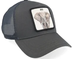 Trucker-Goorin Bros. The Big Elephant Seasonal Core Charcoal A-Frame Trucker -