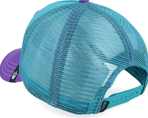 Clearance Goorin Bros. The Buzzin Bug Teal/Purple A-Frame Trucker -