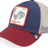 Clearance Goorin Bros. The Cock Navy/Khaki/Red Trucker - Blue
