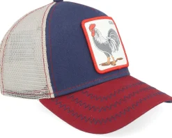 Clearance Goorin Bros. The Cock Navy/Khaki/Red Trucker - Blue