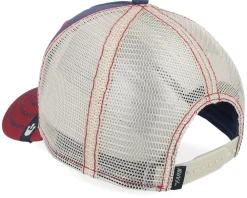 Clearance Goorin Bros. The Cock Navy/Khaki/Red Trucker - Blue