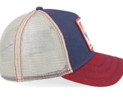 Clearance Goorin Bros. The Cock Navy/Khaki/Red Trucker - Blue