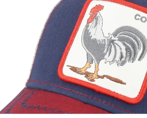 Clearance Goorin Bros. The Cock Navy/Khaki/Red Trucker - Blue