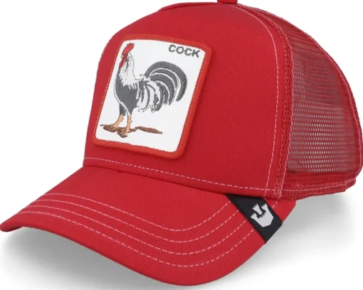 Clearance Goorin Bros. The Cock Navy/Khaki/Red Trucker - Blue