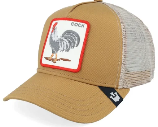 Clearance Goorin Bros. The Cock Navy/Khaki/Red Trucker - Blue