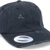 Dad Cap-Iconic The Fly Ripped Black Dad Cap -