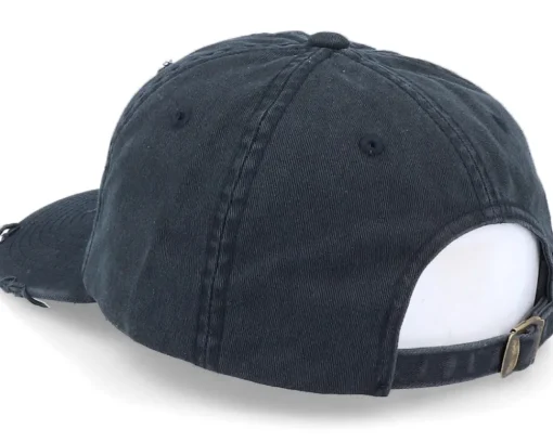 Dad Cap-Iconic The Fly Ripped Black Dad Cap -