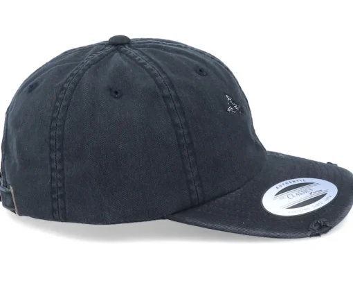 Dad Cap-Iconic The Fly Ripped Black Dad Cap -