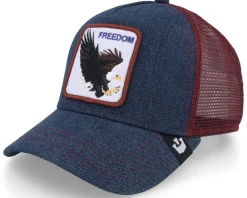 Trucker-Goorin Bros. The Freedom Eagle Navy Trucker - - Blue