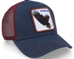Trucker-Goorin Bros. The Freedom Eagle Navy Trucker - - Blue
