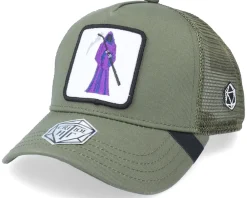 Trucker-Critiql Hit The Grim Reaper Patch Olive Trucker -