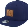 Snapback-Moomin The Groke Engraved Patch Navy Snapback - Blue
