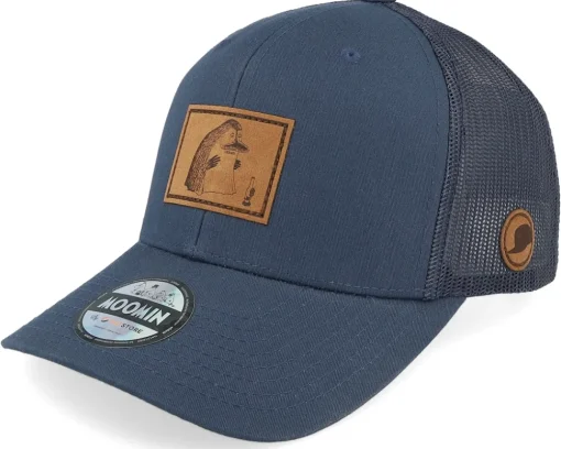 Trucker-Moomin The Groke Engraved Patch Navy Trucker - Blue