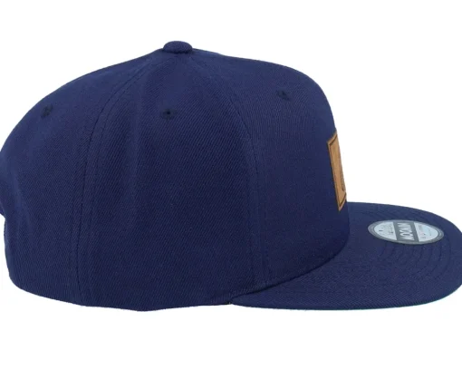 Snapback-Moomin The Groke Engraved Patch Navy Snapback - Blue