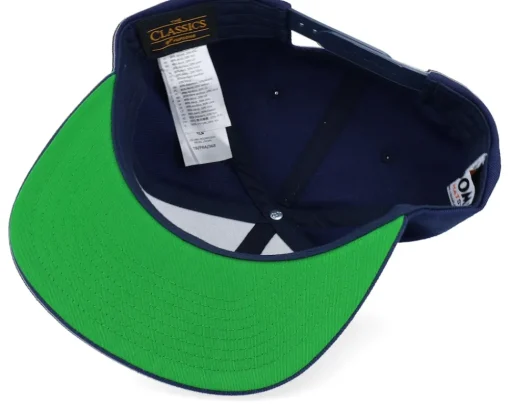 Snapback-Moomin The Groke Engraved Patch Navy Snapback - Blue