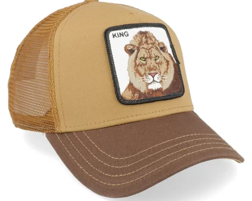 Trucker-Goorin Bros. The King Lion Whiskey Trucker - Brown