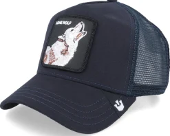 Trucker-Goorin Bros. The Lone Wolf Navy Trucker - Blue
