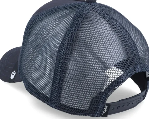 Trucker-Goorin Bros. The Lone Wolf Navy Trucker - Blue