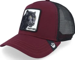 Trucker-Goorin Bros. The Panther Wine/Black Trucker - Red