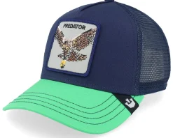 Trucker-Goorin Bros. The Predator Bird Navy/Green A-Frame Trucker -