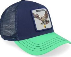 Trucker-Goorin Bros. The Predator Bird Navy/Green A-Frame Trucker -