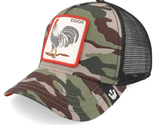 Trucker-Goorin Bros. The Rooster Camo/Black Trucker -