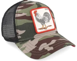 Trucker-Goorin Bros. The Rooster Camo/Black Trucker -