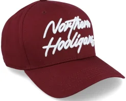 Outlet Northern Hooligans The Script Cap Maroon Adjustable -
