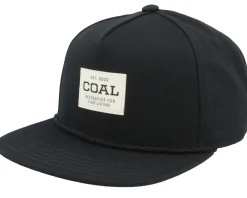 Snapback-Coal The Uniform Mid Crown Snapback - Black