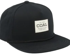 Snapback-Coal The Uniform Mid Crown Snapback - Black