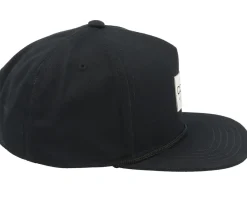 Snapback-Coal The Uniform Mid Crown Snapback - Black