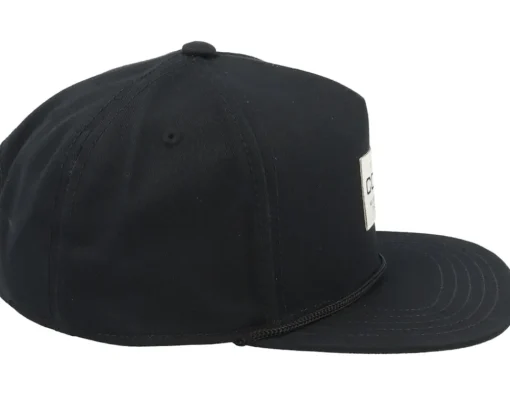Snapback-Coal The Uniform Mid Crown Snapback - Black