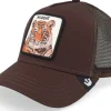 Trucker-Goorin Bros. The Wildcat Tiger Seasonal Core Brown A-Frame Trucker -