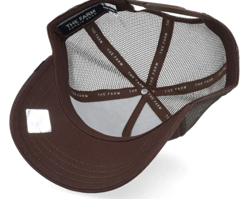 Trucker-Goorin Bros. The Wildcat Tiger Seasonal Core Brown A-Frame Trucker -