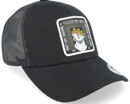 Hot 4REAL Thinking Out Loud Patch Black Trucker -