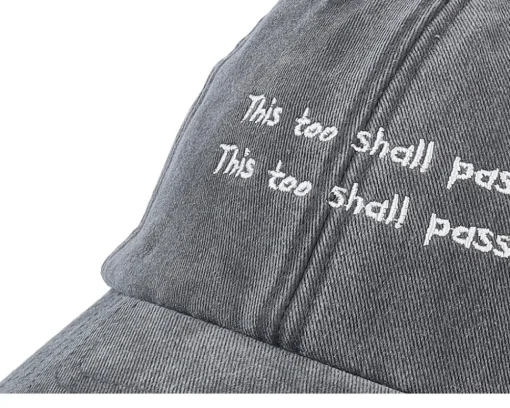 Sale Fair This Too Shall Pass Dad Cap - Black