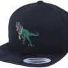 Snapback-Iconic Thug Life T-rex Applique Black Camo Snapback -