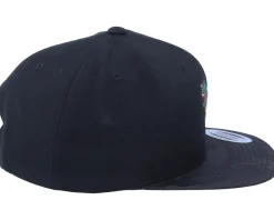 Snapback-Iconic Thug Life T-rex Applique Black Camo Snapback -