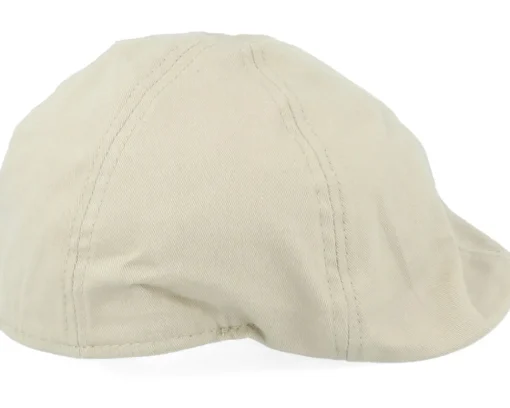 Organic Caps-MJM Hats Tiel Organic Cotton Beige Flat Cap -