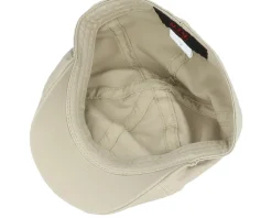 Organic Caps-MJM Hats Tiel Organic Cotton Beige Flat Cap -