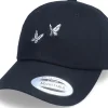 Dad Cap-Iconic Tiny Butterflies Black Dad Cap -