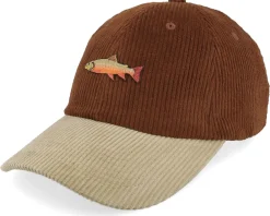 Online Skillfish Tiny Char Corduroy Off /Khaki Dad Cap - Brown