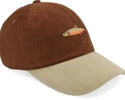 Online Skillfish Tiny Char Corduroy Off /Khaki Dad Cap - Brown