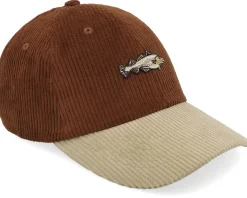 Dad Cap-Skillfish Tiny Cod Corduroy Off /Khaki Dad Cap - Brown
