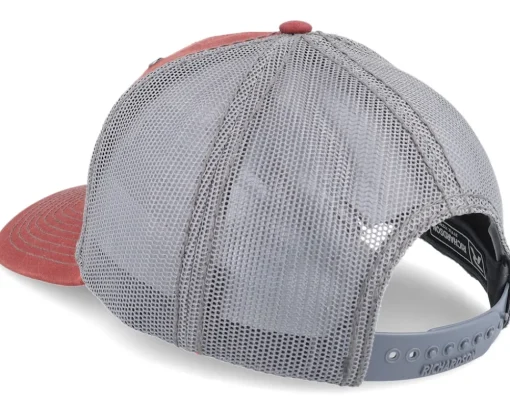 Trucker-Hunter Tiny Deer Antlers 112wh Split /Charcoal A-Frame Trucker - Red