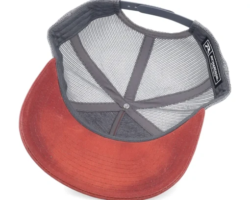 Trucker-Hunter Tiny Deer Antlers 112wh Split /Charcoal A-Frame Trucker - Red